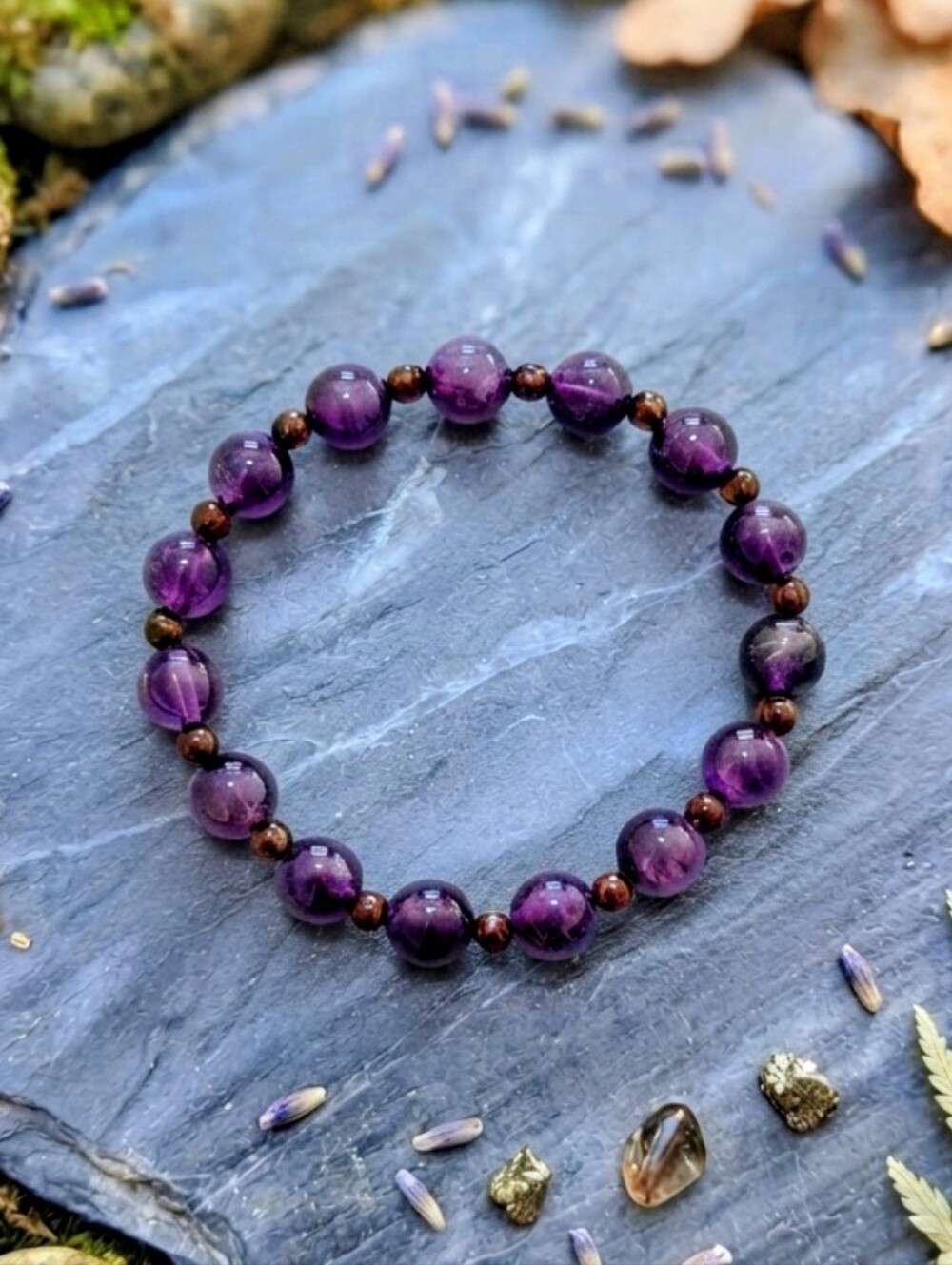 Amethyst/Garnet Bracelet